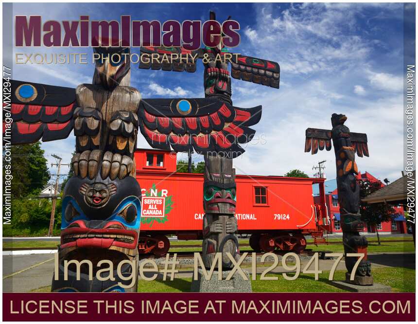 Duncan City of Totems in Vancouver Island BC