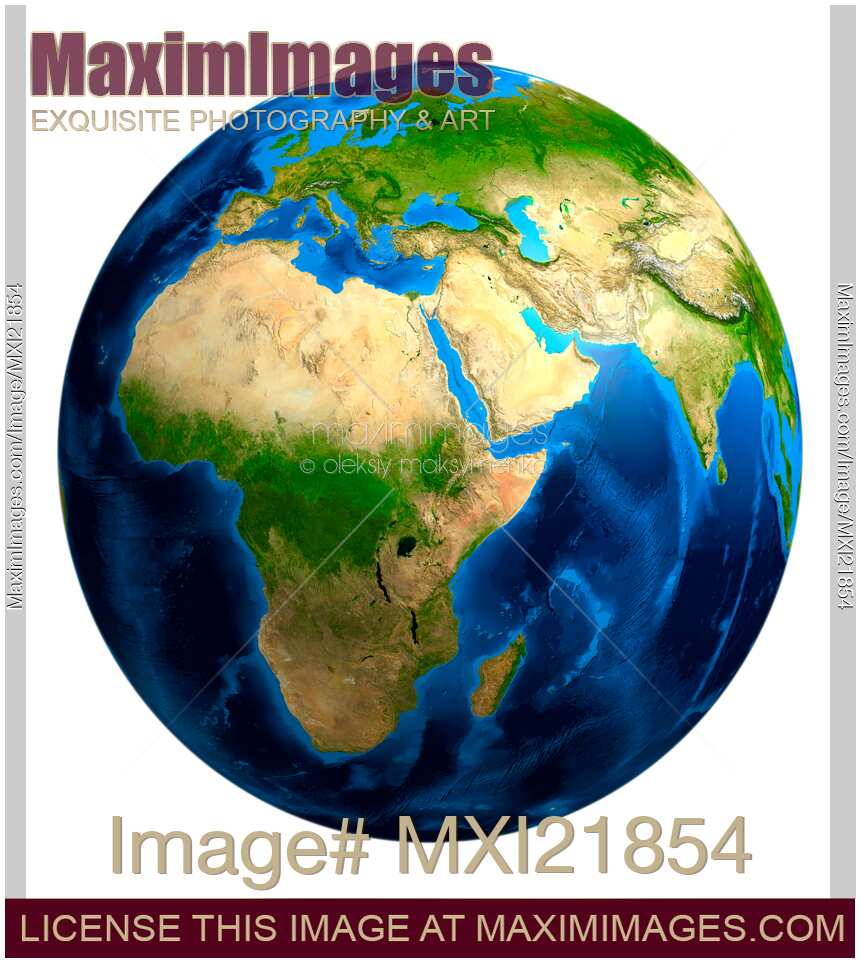 Earth Globe - Africa Europe Asia