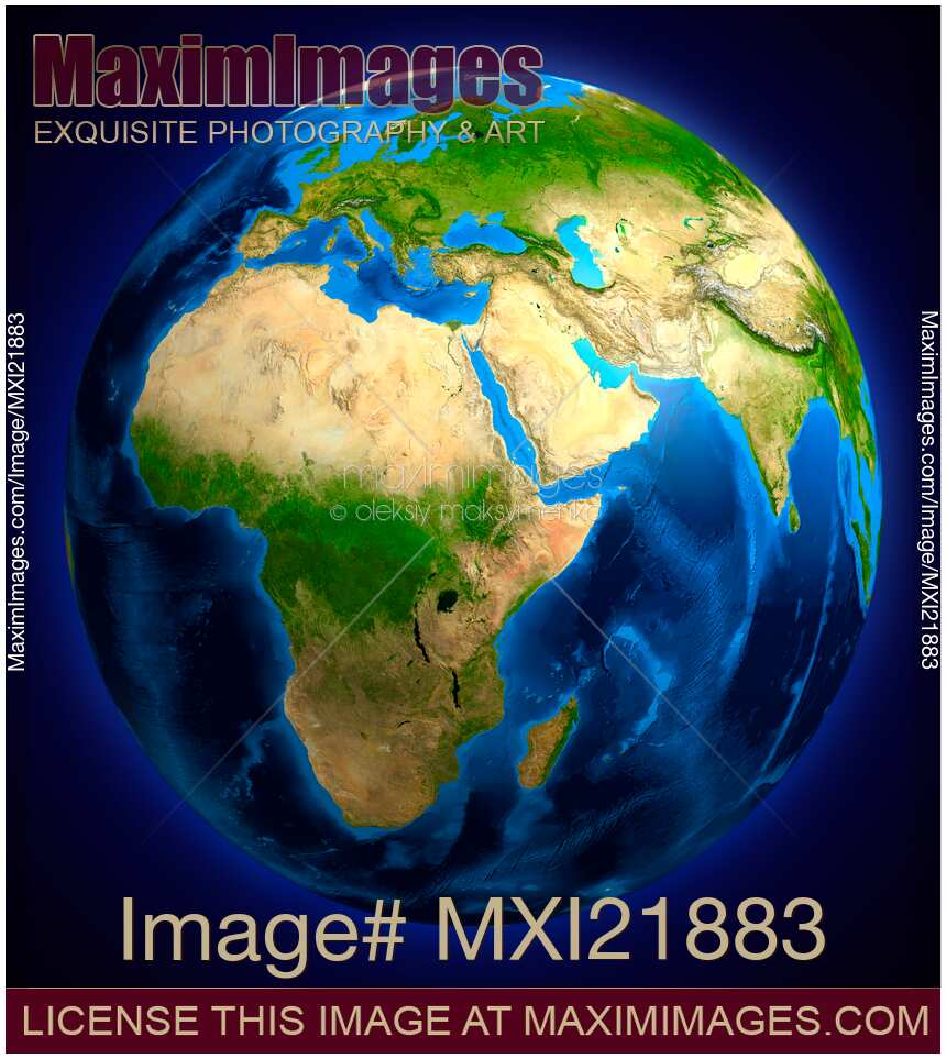 Earth Globe - Africa Europe Asia