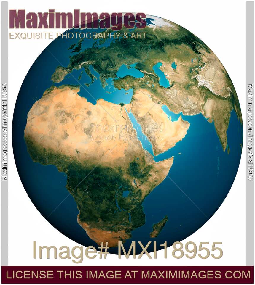 Earth Globe Africa Europe