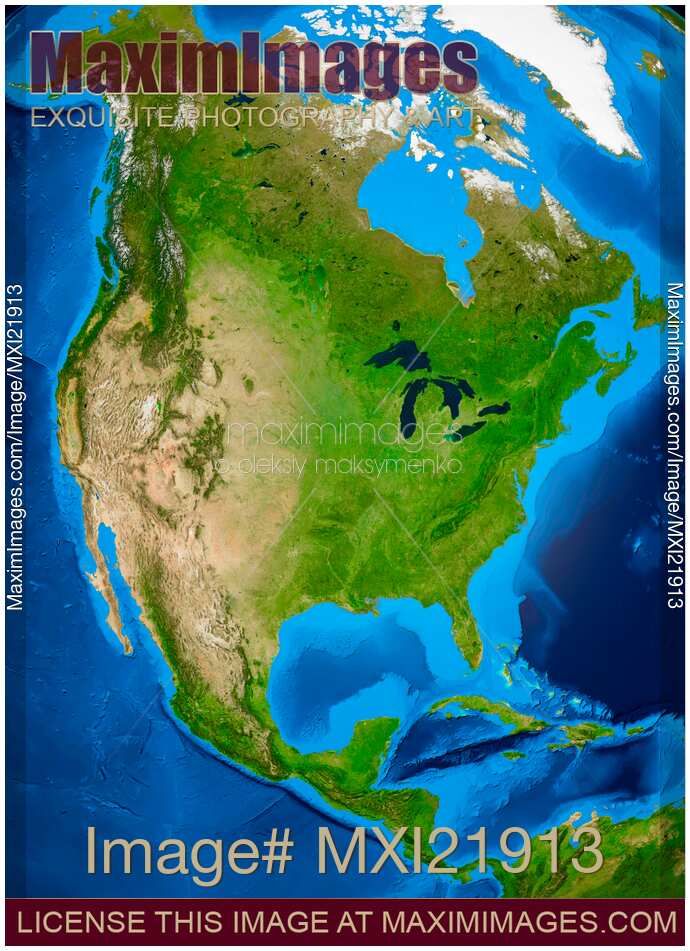 Earth Globe - North America
