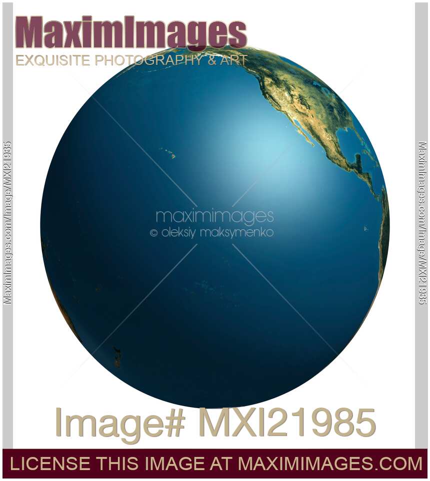 Earth Globe - Pacific Ocean