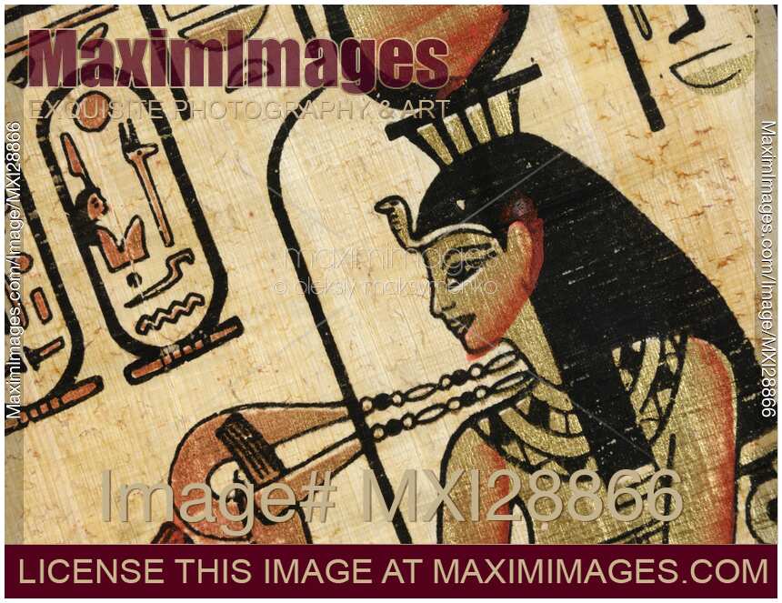 Egyptian artwork of Cleopatra