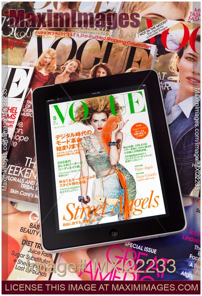 Electronic Issue of Vogue Apple iPad Tablet Computer