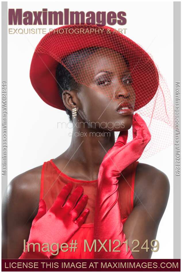 Elegant Woman in Red