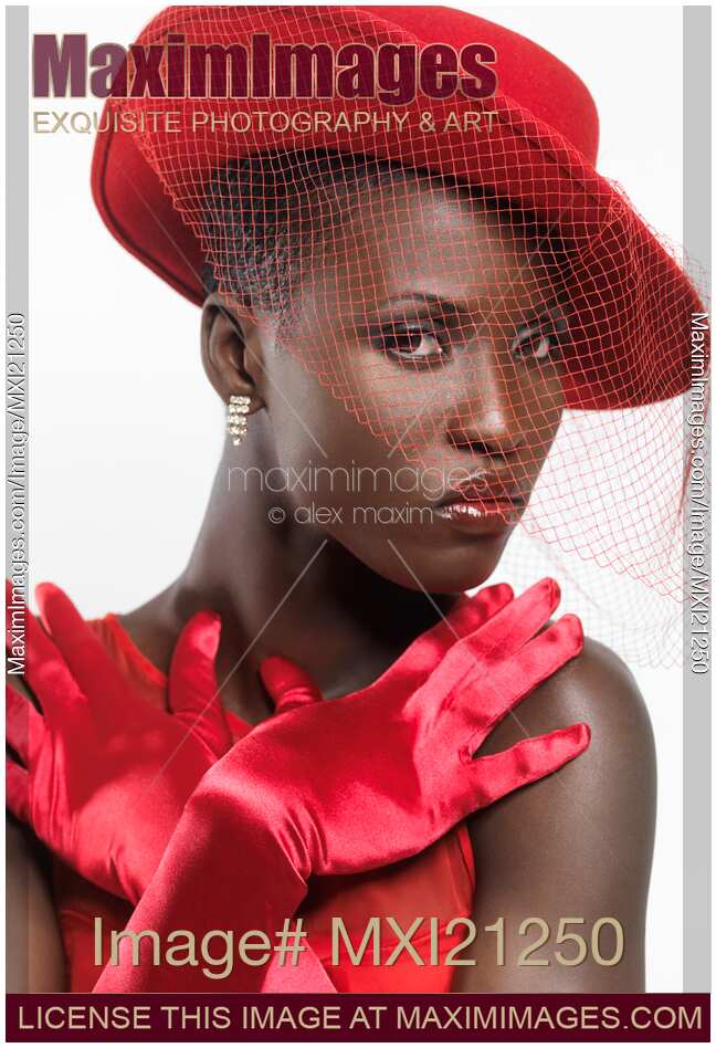 Elegant Woman in Red