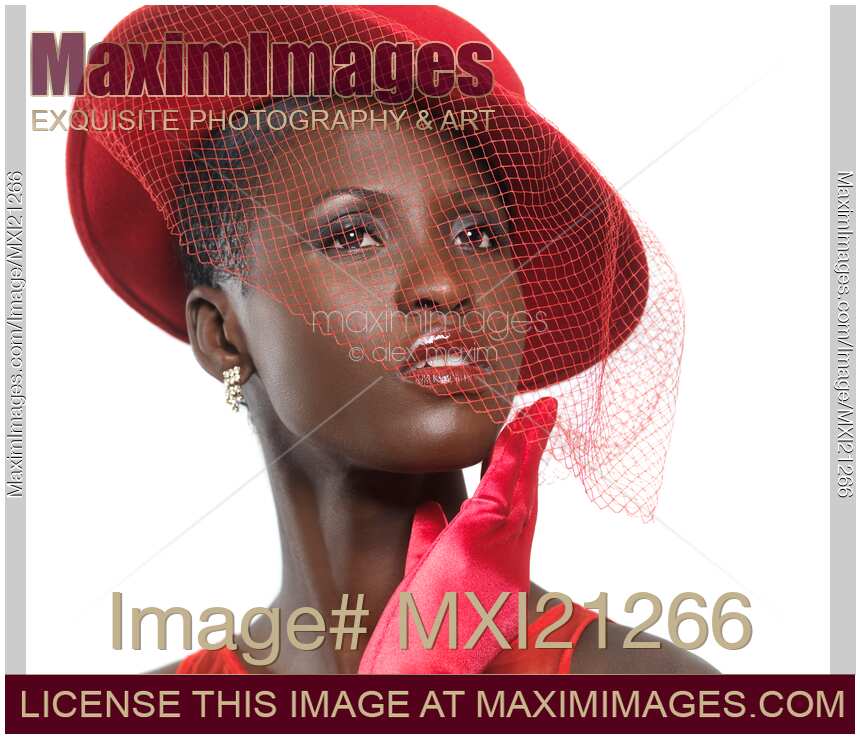 Elegant Woman in Red