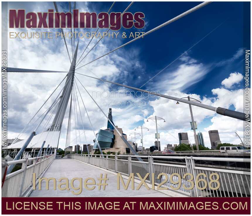Esplanade Riel Footbridge in Winnipeg Manitoba