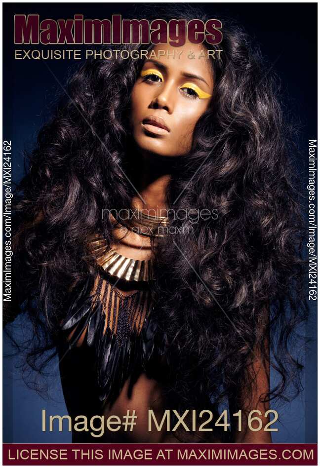 Ethnic beauty portrait of a young woman