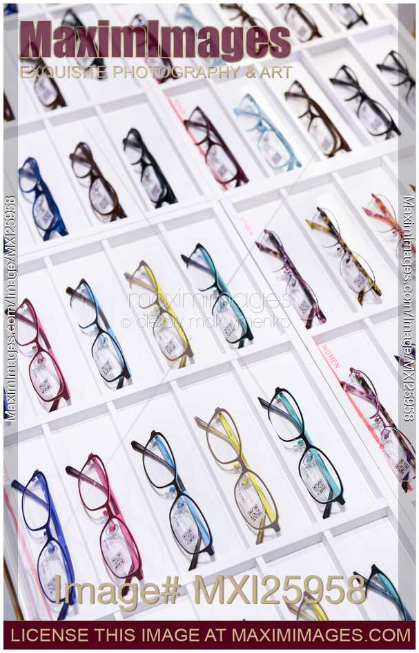 Eyeglasses with colorful frames