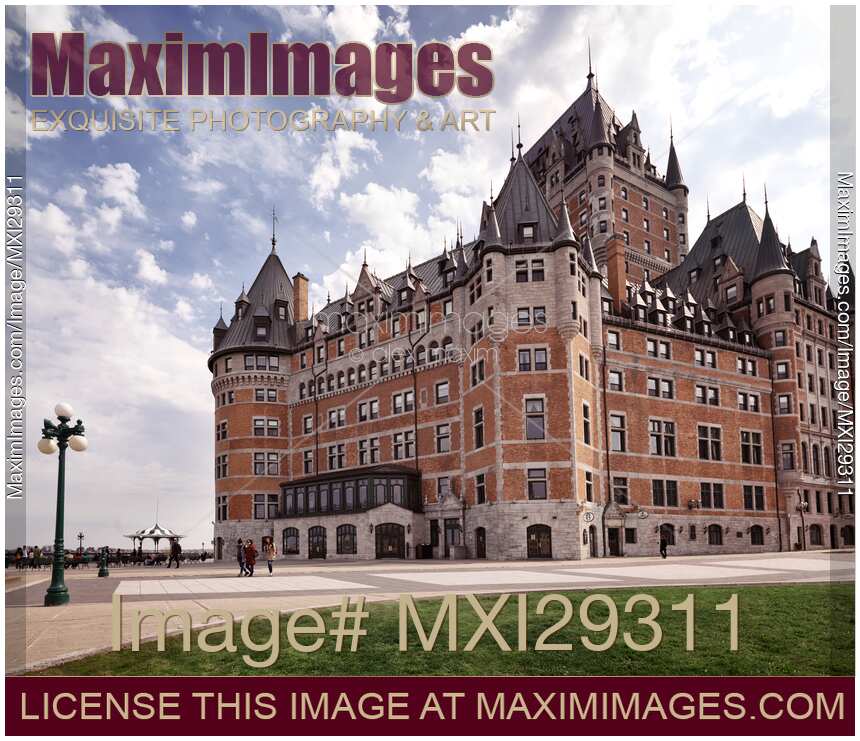 Fairmont Le Chateau Frontenac grand hotel castle in Quebec city Canada