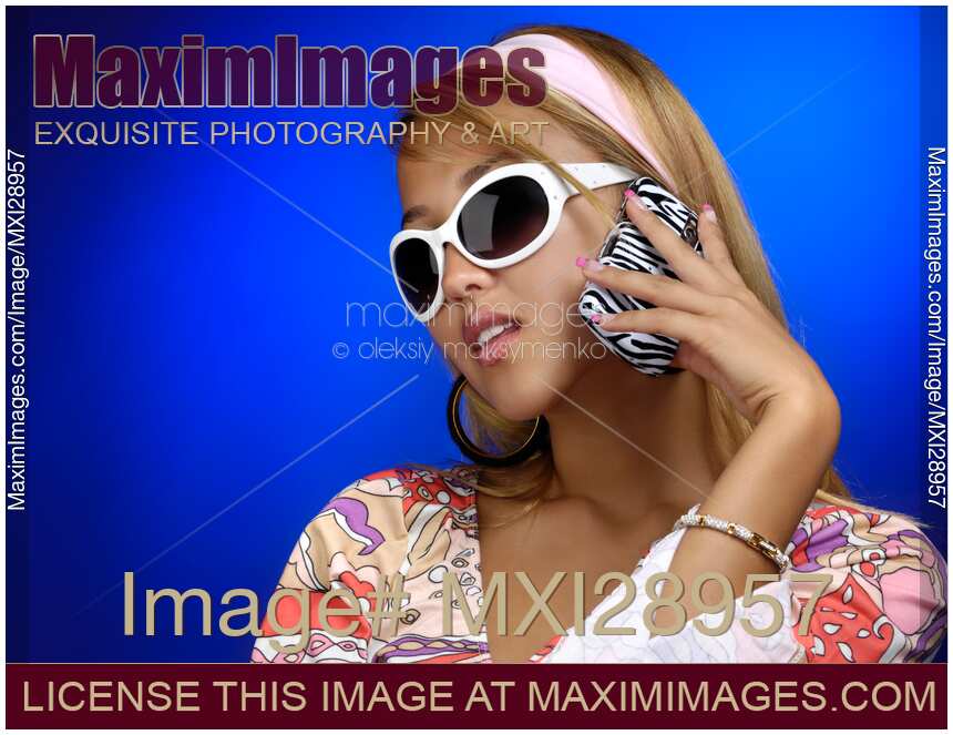 Fancy Young Woman with a Smartphone