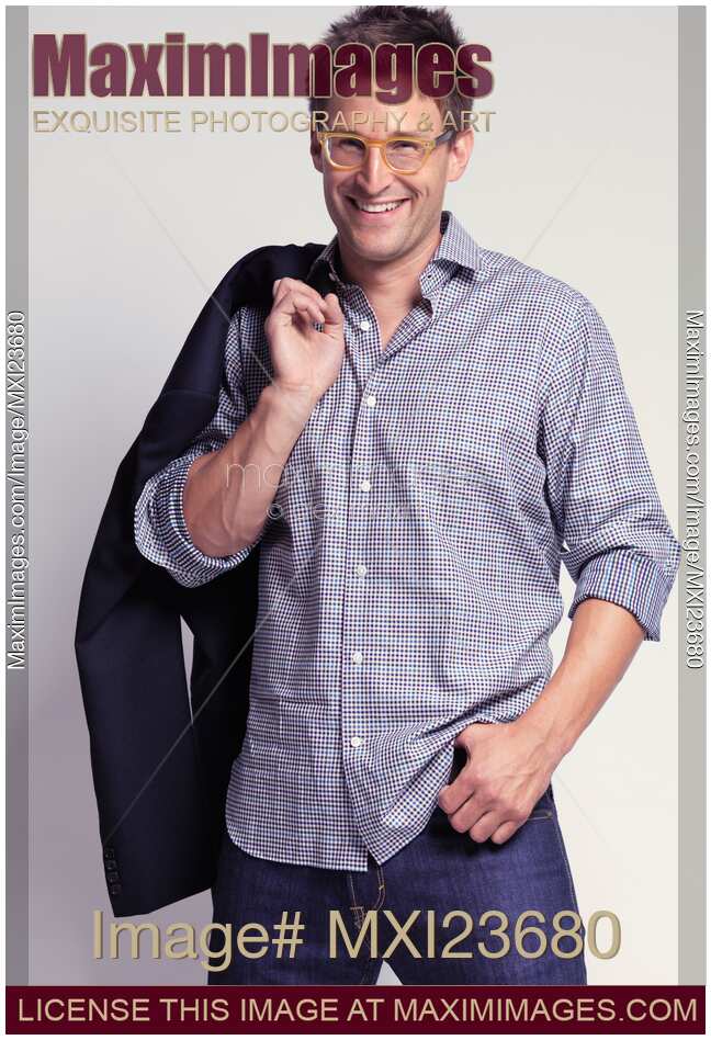 Fashionably Dressed Smiling Man