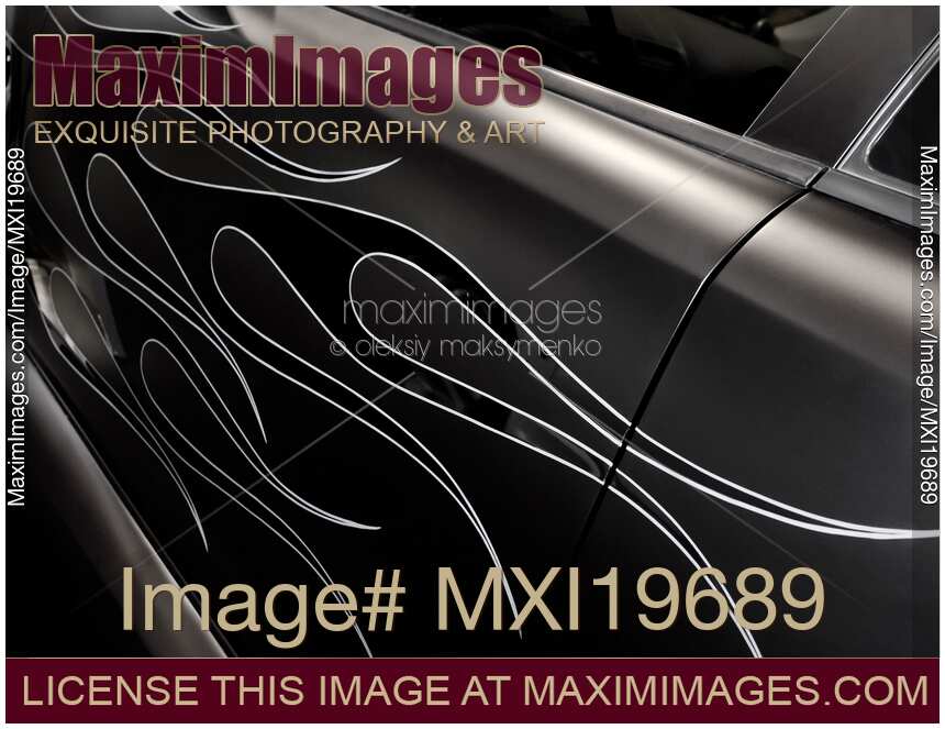 Flame Pattern on a Car