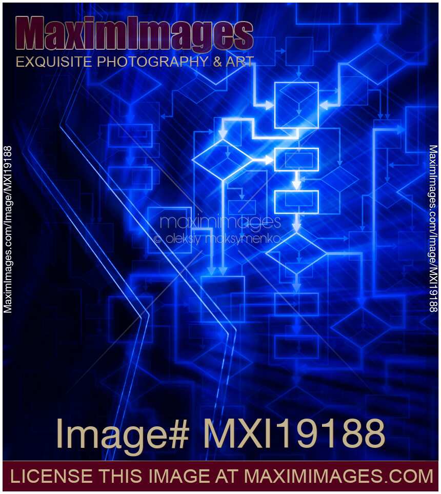 Flowchart algorithm diagram background