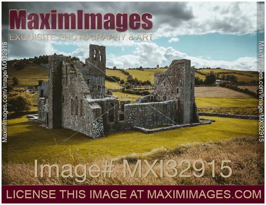 Fore Abbey old castle ruins in Westmeath Ireland