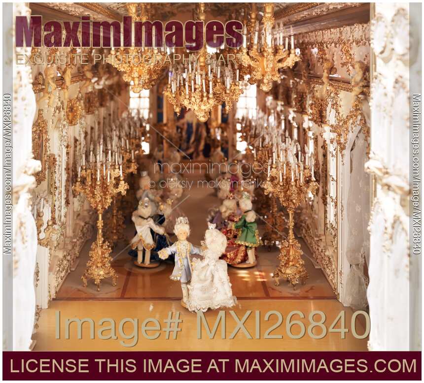 French renaissance ballroom dollhouse