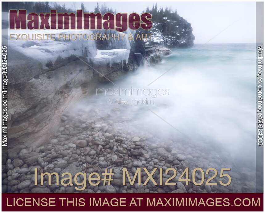 Frozen shore of Georgian Bay