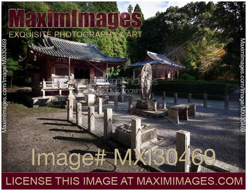 Fudo Myo-o statue at Fudodo Hall of Daigoji Daigo-ji Buddhist temple in Kyoto Japan