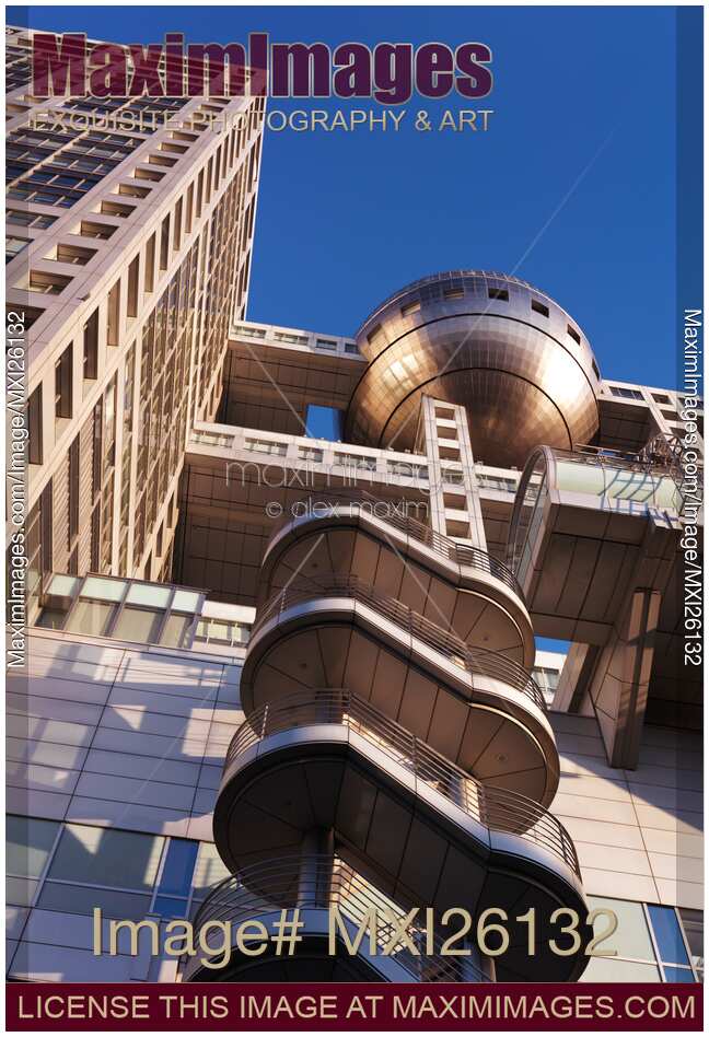 Fuji Television HQ building in Odaiba Tokyo
