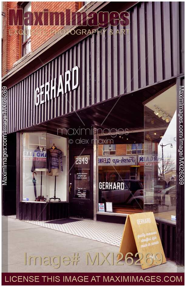 Photo of Gerhard Supply clothing store at the Junction Toronto Stock
