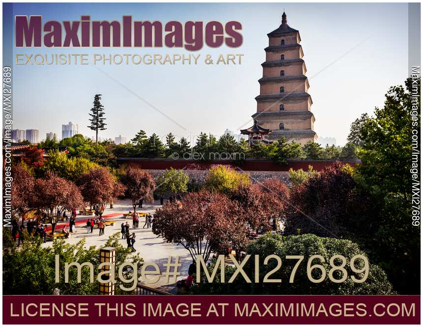 Giant Wild Goose Pagoda in Xi'an