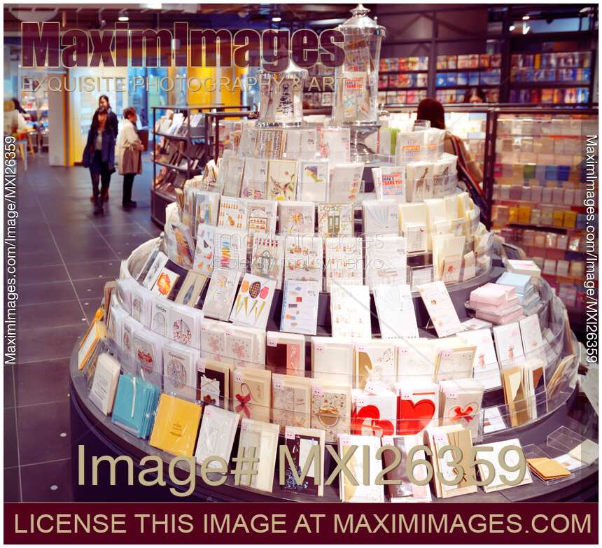 Gift cards in a store