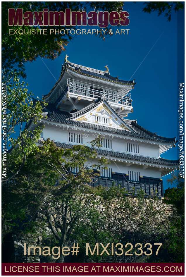 Gifu Castle Gifu-jo under blue sky Gifu Japan