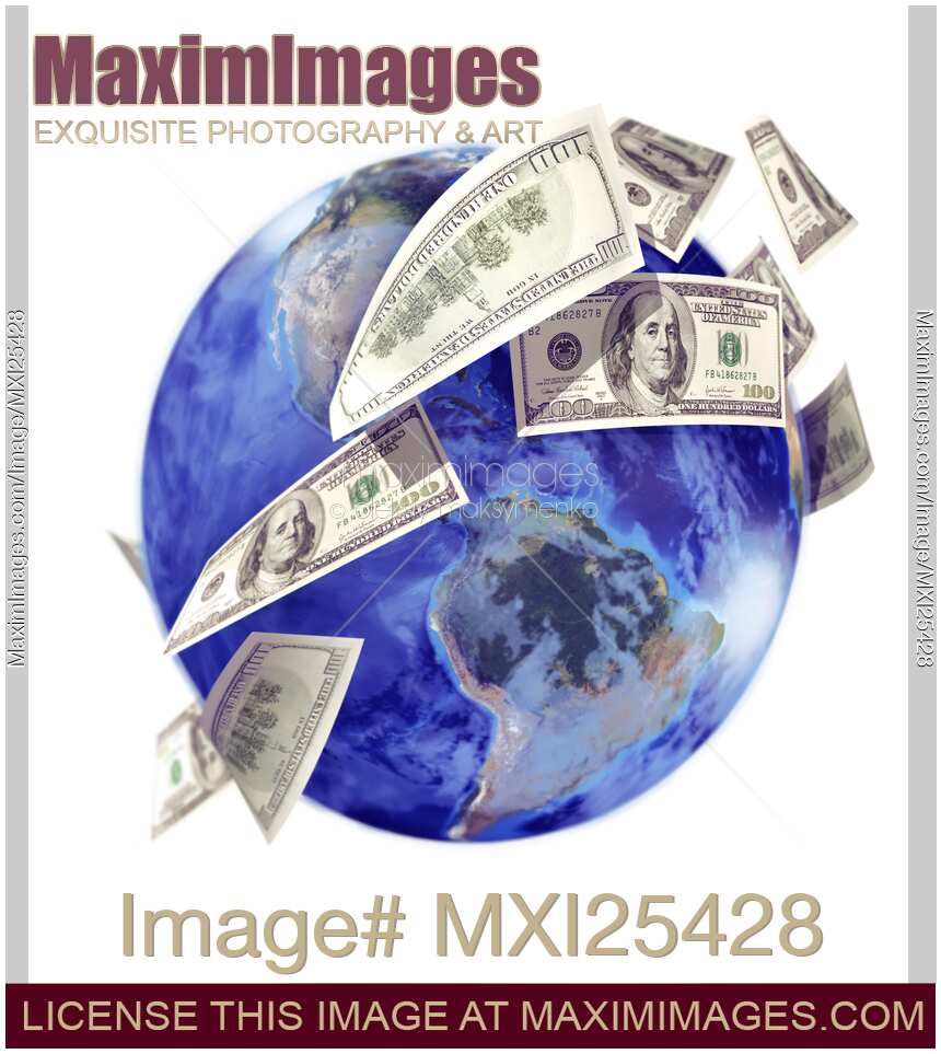 Global economy foreign capital money concept