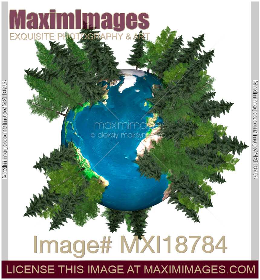 Green Planet Earth Forest Concept