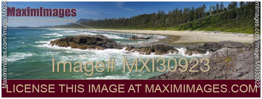 Green Point beach at Pacific Rim National Park panoramic scenery Tofino Vancouver Island Canada