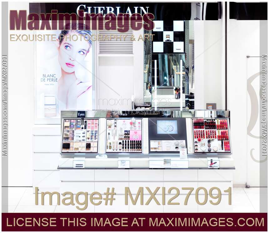 Guerlain makeup store display