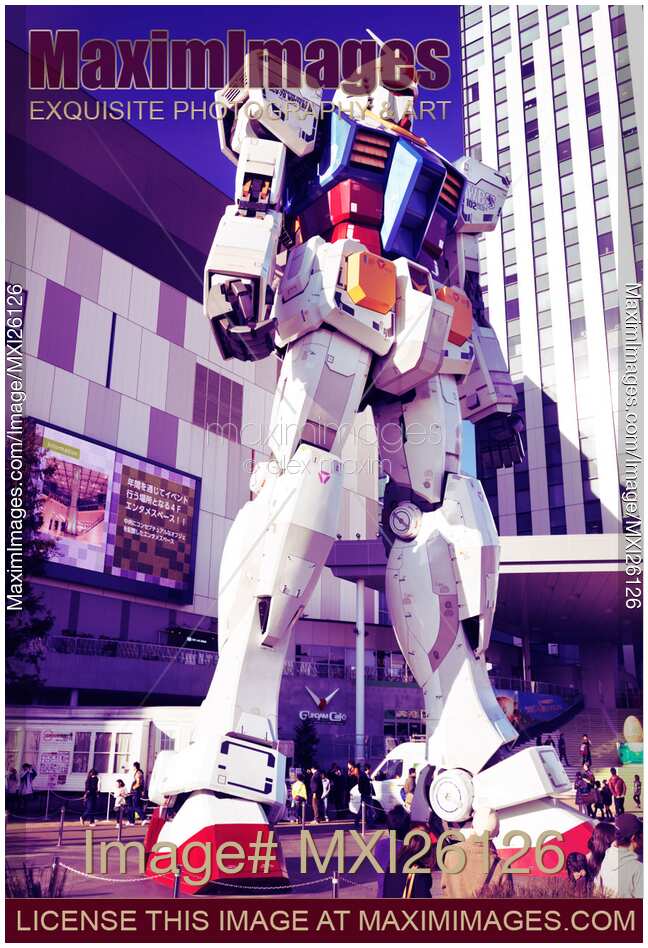 Gundam statue at Diver City Odaiba Tokyo Japan