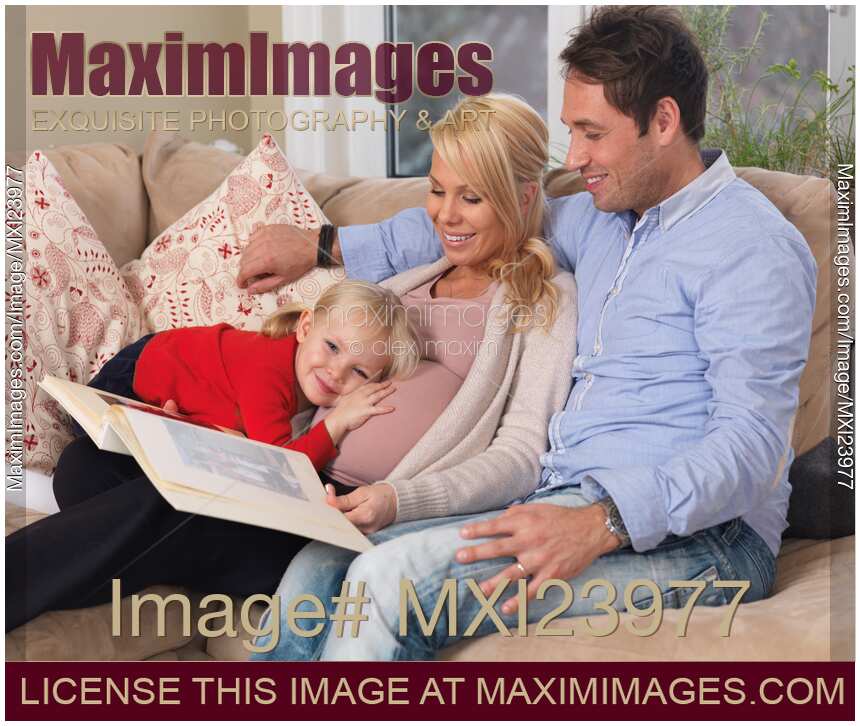 Happy Family Expecting Another Baby