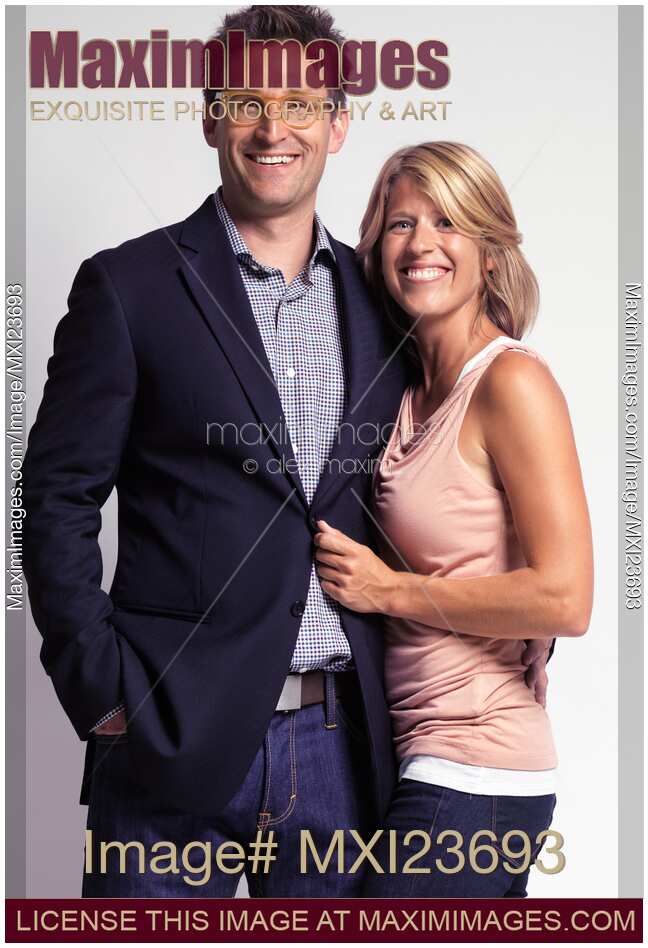 Happy Fashionably Dressed Couple