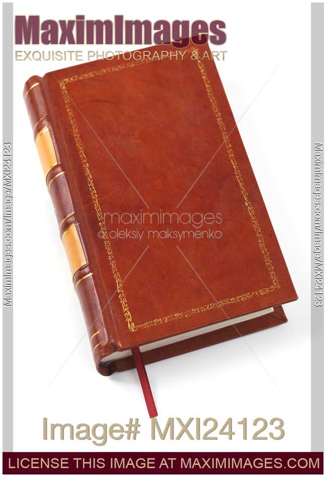 Hardcover leather bound book