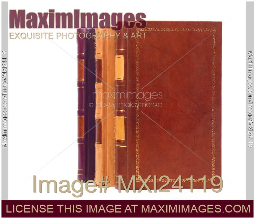 Hardcover leather bound books
