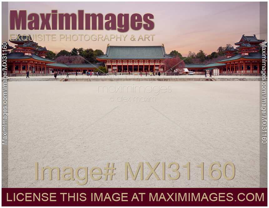 Heian Shrine Heian-Jingu shinto shrine in Kyoto Japan