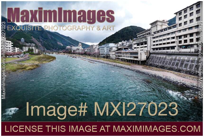Hida river in Gero Japan