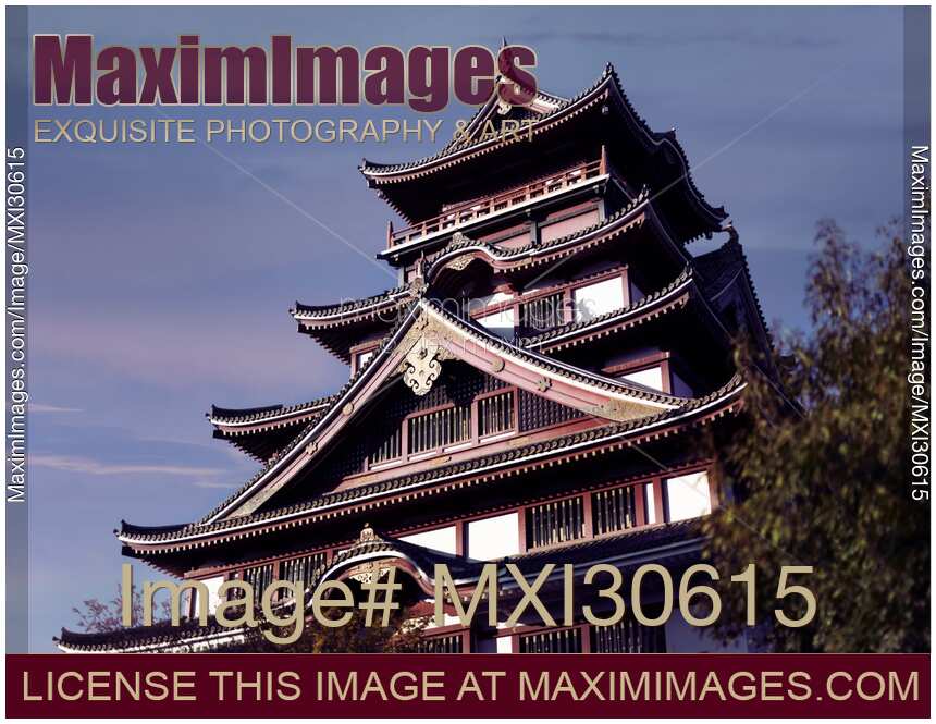 Historic building of Fushimi Castle Fushimi-jo in Fushimi-ku Kyoto Japan