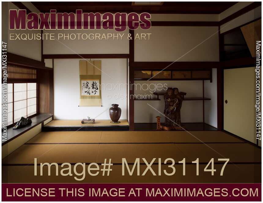 Historic traditional Japanese Zen room with an alcove tokonoma Nanzen-ji Japan