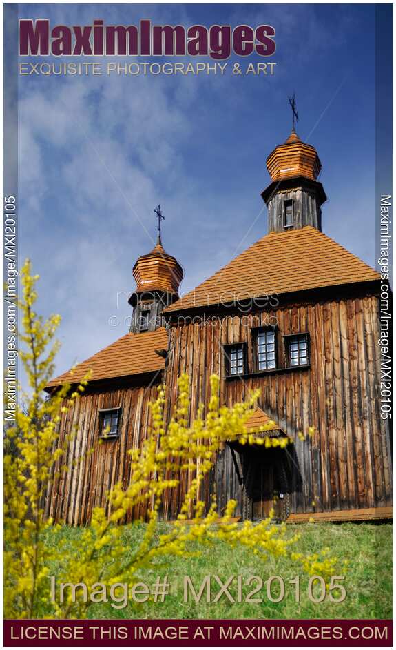 Historic Ukrainian wooden church