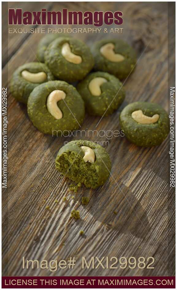 Home-made Japanese Matcha cookies