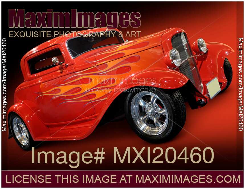 Hot Rod Ford Coupe 1932 custom vintage car