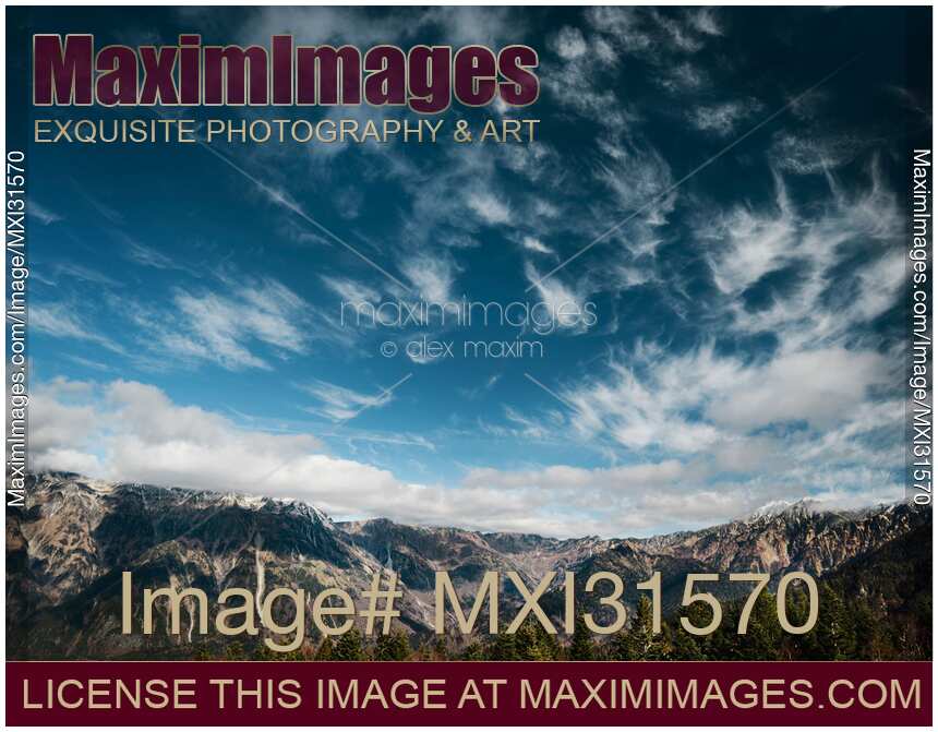 Hotaka mountain range landscape scenery Gifu Japan