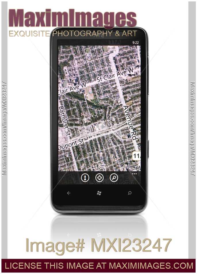 HTC HD7 Smartphone Windows 7 Phone Bing Maps