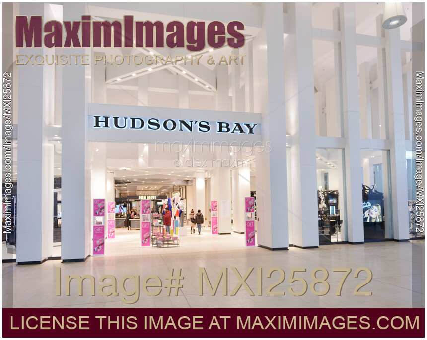 Stock photo Hudsons Bay store at Yorkdale shopping mall Canada
