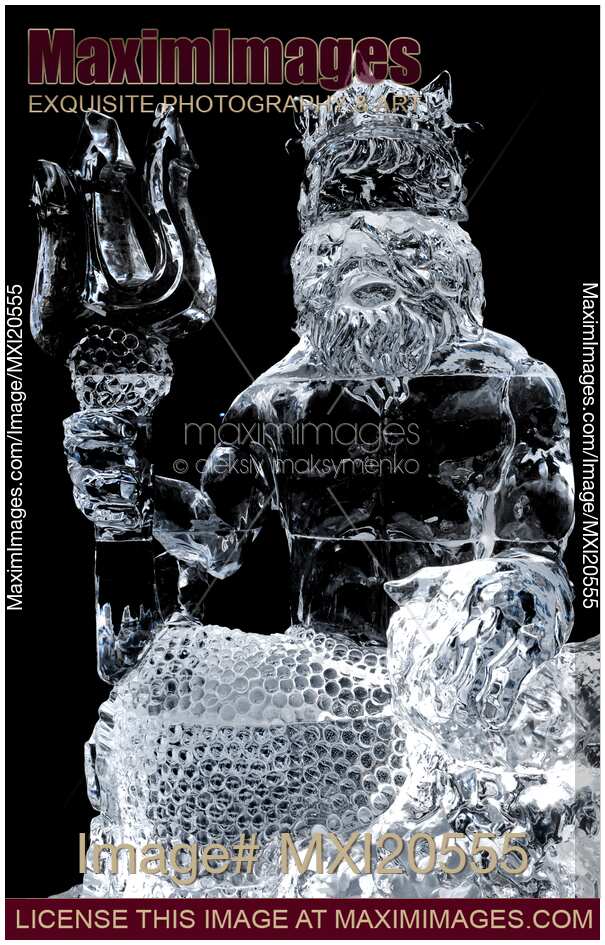 Ice Sculpture of Neptune