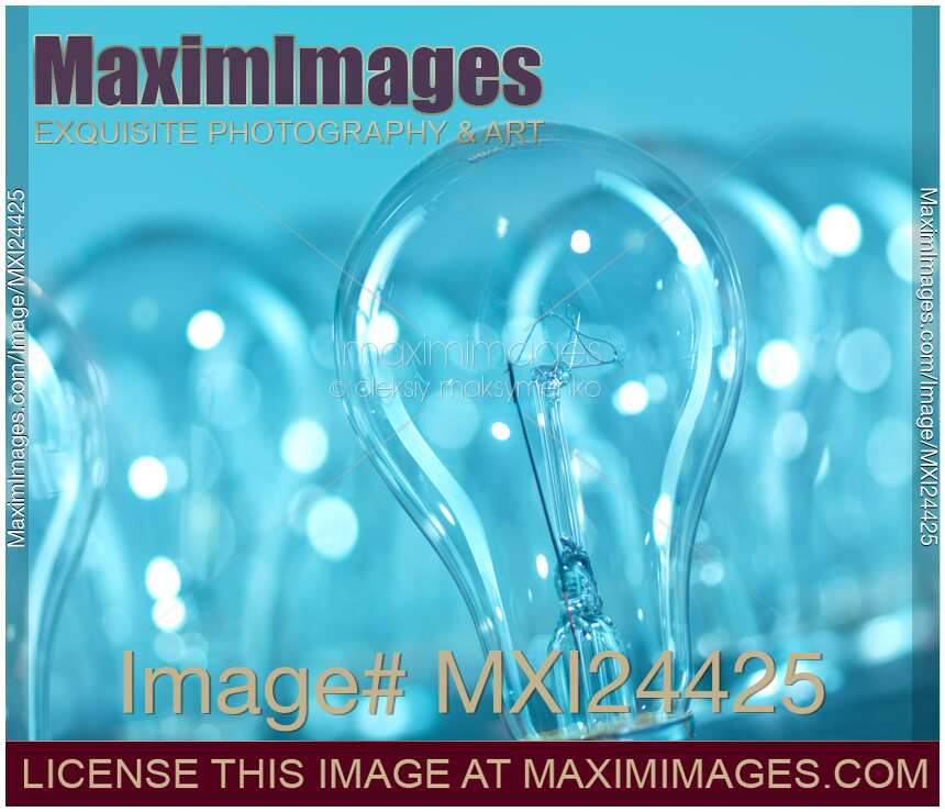 Incandescent light bulbs abstract