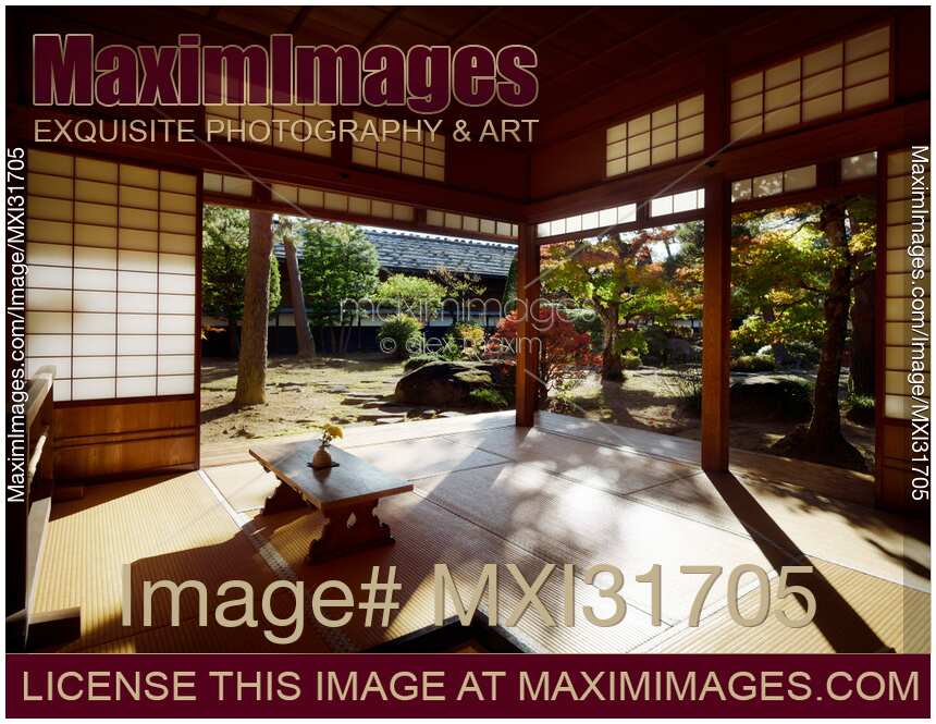 Japanese Edo period building interior sunlit room of Takayama Jinya